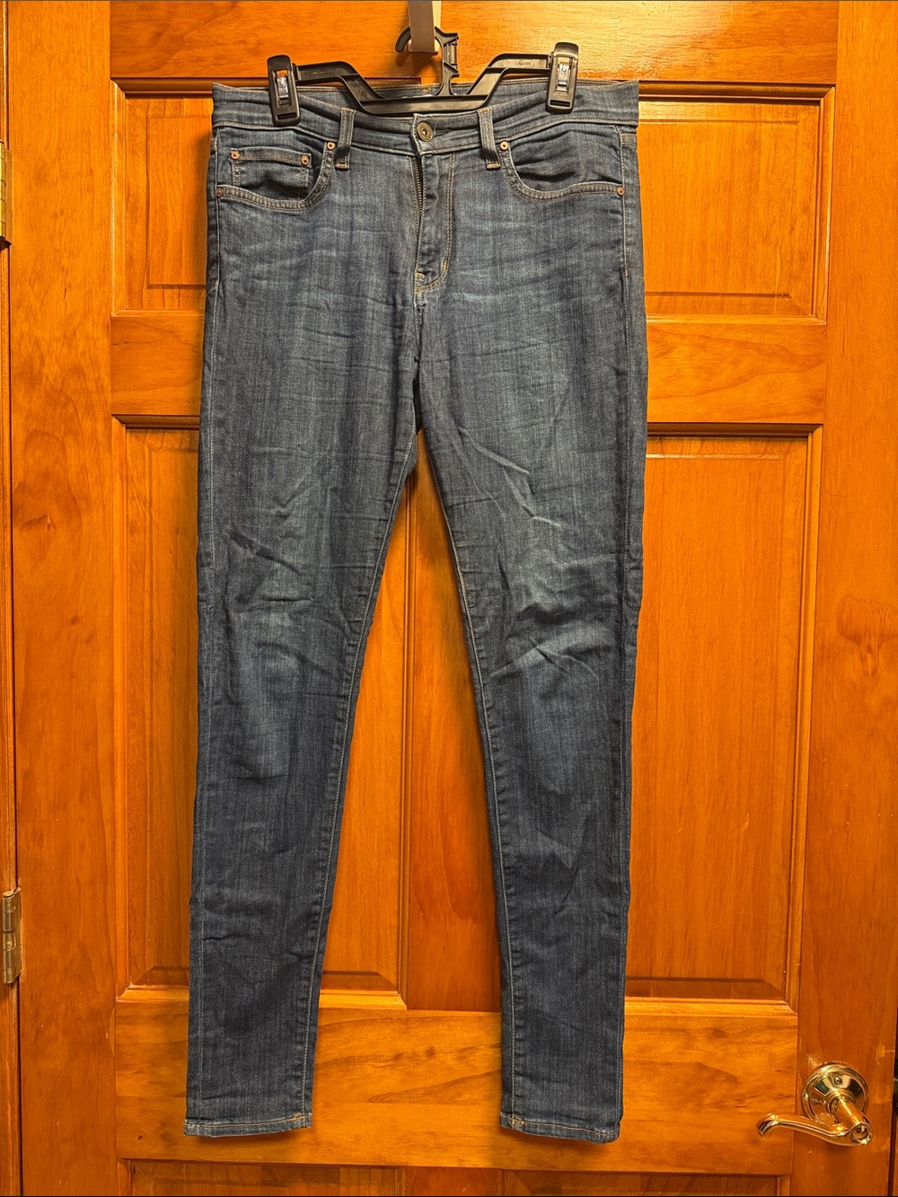 Women's Dark Wash Skinny Jeans — Classic Stretch Fit